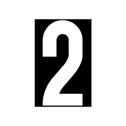 NUMBER STICKER WH small